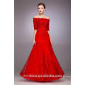 2017 hottest style of red sleeveless floor-length evening dress for women